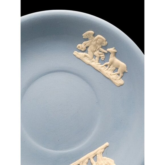 Dudson Hanley Jasper Ware Plate 5.25" Cherubs Lion Bird & Dear Vintage 1945 - Picture 5 of 8